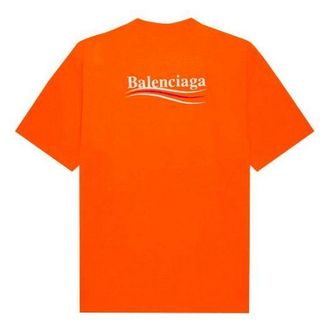 Balenciaga Large Fit T-Shirt Fluo Orange 641675TKVE87073