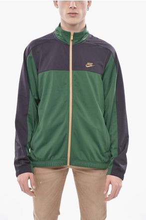 Nike Color-Block Sweatshirt with 2 Pockets and Zip Closure size L