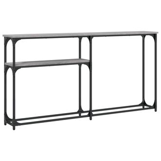 vidaXL Mesa Consola Madera De Ingenier&iacute;a Gris Sonoma 145x22,5x75 Cm Vidaxl