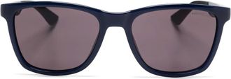 Montblanc square-frame sunglasses - unisex - Rubber/Acetate - 55 - Blue