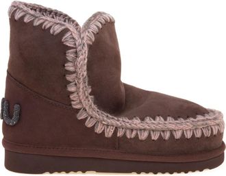 Mou Eskimo 18 Glitter Logo - Dames - Winterlaarzen - Bruin - 39 EU - Wol - Schoenen