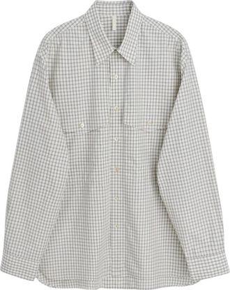 Sunflower Note Shirt - Heren - Casual Overhemden - Wit - XL - Katoen - Overhemden
