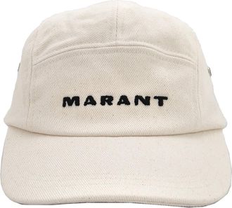 Isabel Marant Mens Beige Logo Embroidered Baseball Cap, Size 59