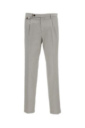 BRIGLIA 1949 Grey Distressed Slim Trousers