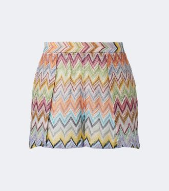 Missoni Zigzag lam&eacute; shorts