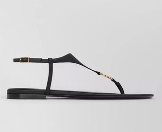 Saint Laurent leather cassandra 05 sandals