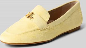 Lauren Ralph Lauren Loafer aus echtem Rindsleder in Hellgelb, Gr&ouml;&szlig;e 36,5