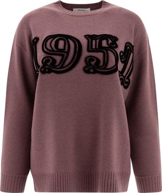 Max Mara Womens Knitwear - Rose Gold Wool - Size X-Small