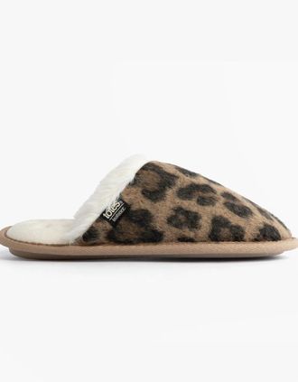 Totes Womens Totes Isotoner ANIMAL FUR Womens Mule Slippers Animal Print - Multi - Size: 7