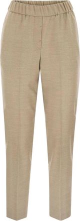 PESERICO Pantaloni con vita elasticizzata - Toni neutri