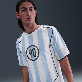 Nike Mens Total 90 Dri-FIT Soccer Jersey in Blue | IB4214-422