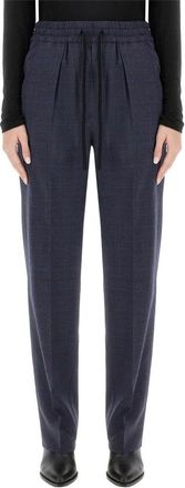 Isabel Marant Priska Broeken - Dames - Straight fit broeken - Blauw - XS - Katoen - Broeken
