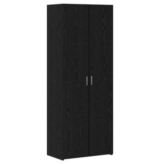 Berkfield Home Highboard Black Oak 70x42.5x185 cm Engineered Wood