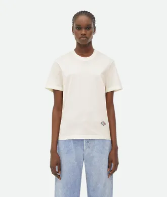 【BOTTEGA VENETA】Crewneck Cotton Short Sleeve T-Shirt Bottega Veneta Green Terry Cotton Crew Neck T-Shirt L | eBay