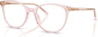 Dolce & Gabbana 52mm Butterfly optical glasses in Pink at Nordstrom