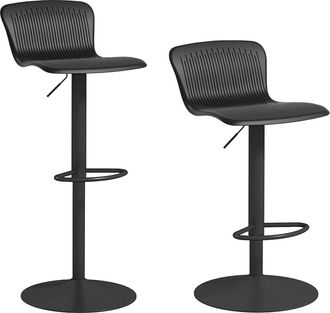 HOMCOM Taburetes de bar 38.5x40x97.5 cm negro