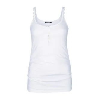 Jacquemus Sleeveless Tops, female, White, Size: XS Le D&eacute;bardeur Clavela