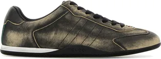 Gucci Black Leather Gucci Shift Sneakers