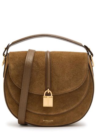 DeMellier Siena Leather and Suede Saddle bag - Tan - One Size