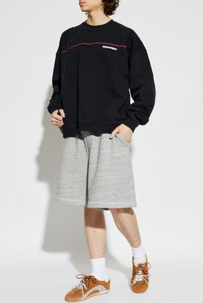 Dsquared2 Sweatshirt With Printed Logo, Mens, Black