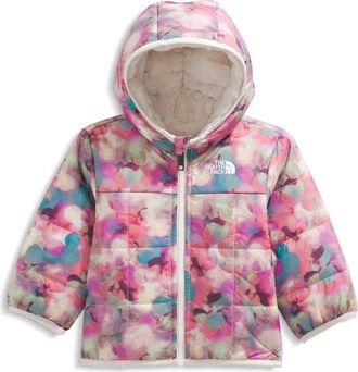 The North Face Reversible Shasta Quilted Jacket in Lite Lilac Lens Flare Print at Nordstrom, Size 12-18M