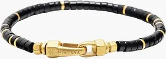 Nialaya Black Onyx Heishi Bracelet at Nordstrom, Size X-Large