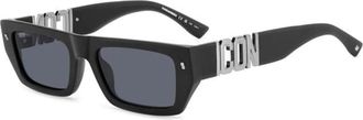 Dsquared2 Icon 0011/S Zonnebril - unisex - Zonnebrillen - Zwart - 54 MM - Accessoires
