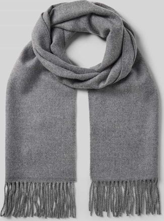 Fraas Schal mit Fransen in Mittelgrau, Gr&ouml;&szlig;e 1