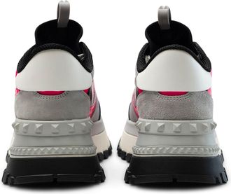 Valentino Colour-Block High-Top Sneaker - Multicolor