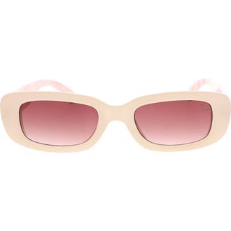 Roxy 53mm Slim Oval Sunglasses in Parchment at Nordstrom Rack
