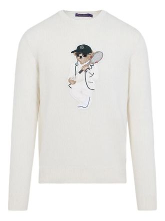 Ralph Lauren Purple Label crew neck sweater - men - Cashmere - L - Neutrals