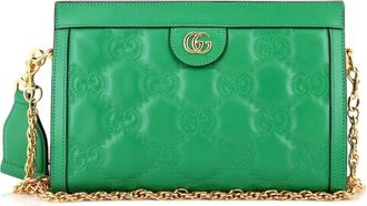 Gucci GG GG Matelasse Leather Small shoulder bag - Groen