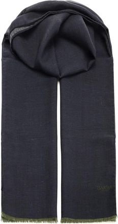 Barba Lichte Sjaal van Kasjmier en Wol - Heren - Wintersjaals - Blauw - ONE Size - Wol - Accessoires