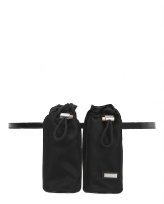 Ferragamo Womens Double-Bottle Belt Bag In Black