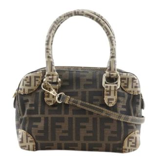 Fendi Pre-owned Mini Bags, female, Brown, Size: ONE SIZE Pre-owned Vintage Boston Bag