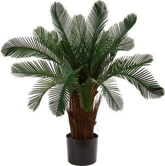 Nearly Natural 2-ft Cycas Artificial Tree, UV Resistant in Green at Nordstrom