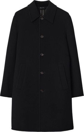 Burberry mid-length coat - men - Wool/Viscose - 46 - Black