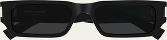 Saint Laurent Mens SL 660 Acetate Rectangle Sunglasses