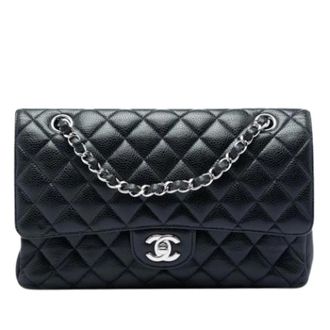 Chanel Pre-owned Double Flap Shoulder Bag - Dames - Pre-owned - Zwart - Maat: ONE Size Leer