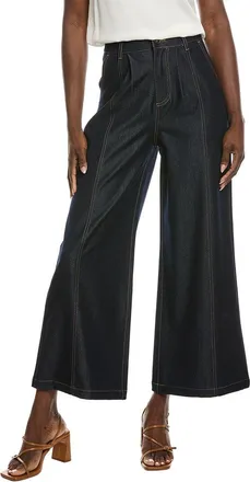 Gracia Contrast Stitch Wide Leg Casual Pant
