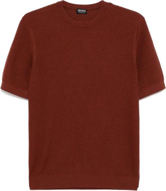 Ermenegildo Zegna T-shirt in cotone - Marrone