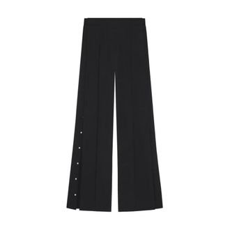 Courr&egrave;ges Snap Twill Flare Broek - Dames - Broeken - Zwart - Maat: M Poliester