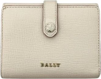Bally Pre-owned Wallets, female, Beige, Size: ONE SIZE Pre-owned Leather Trifold Wallet