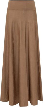 Malo Gonna lunga svasata - - Skirts - Donna - Marrone - M