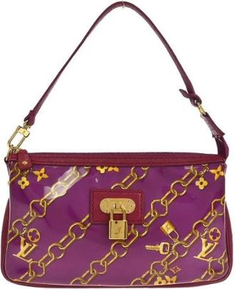 Louis Vuitton Pre-owned Shoulder Bags, female, Purple, Size: ONE SIZE Pre-owned Plastic Shoulder Bag