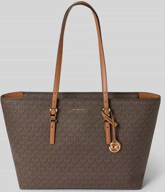Michael Kors Shopper mit Label-Details Modell QUINN in Dunkelbraun, Gr&ouml;&szlig;e 1