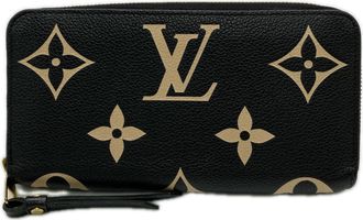 Louis Vuitton Bicolor Black Galle Monogram Monogram Empreinte Long Wallet (Bi-Fold) (Pre-Owned)