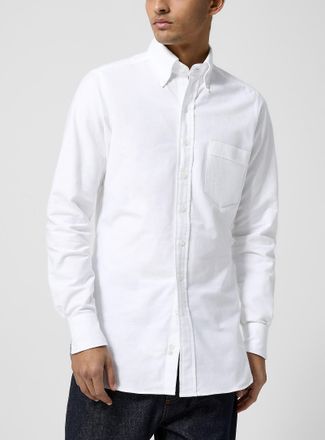 Drake's Mens Fitted Oxford shirt