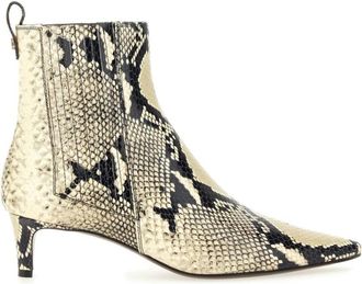 Roberto Festa Milano Temis Pointed Toe Kitten Heel Enkellaarsjes - Dames - Laarzen met Hak - Veelkleurig - 40 EU - Leer - Schoenen