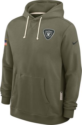 Nike Las Vegas Raiders Salute to Service Sideline Dominant Force Nike Mens Dri-FIT NFL Pullover Hoodie in Brown | 03AZ2DHA2Q-D4V